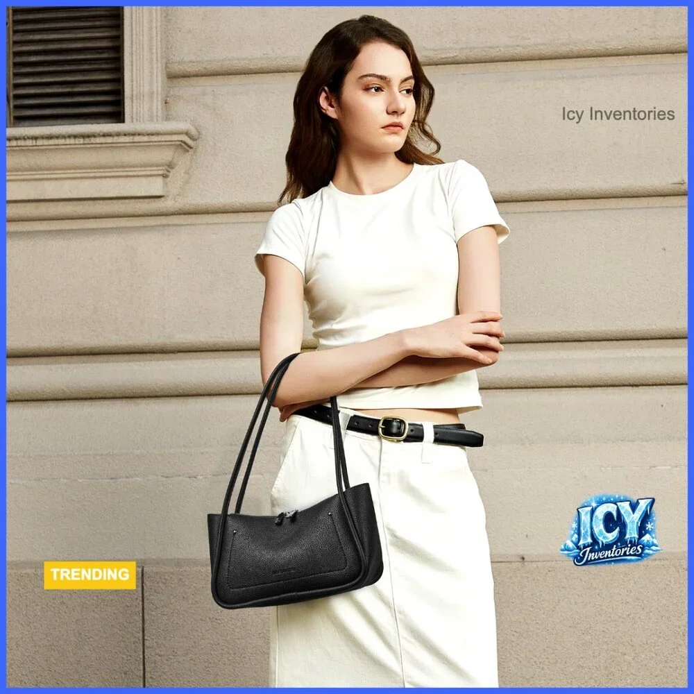 Small Vegan Leather Hobo Bag, Shoulder Purse with Recycled Material